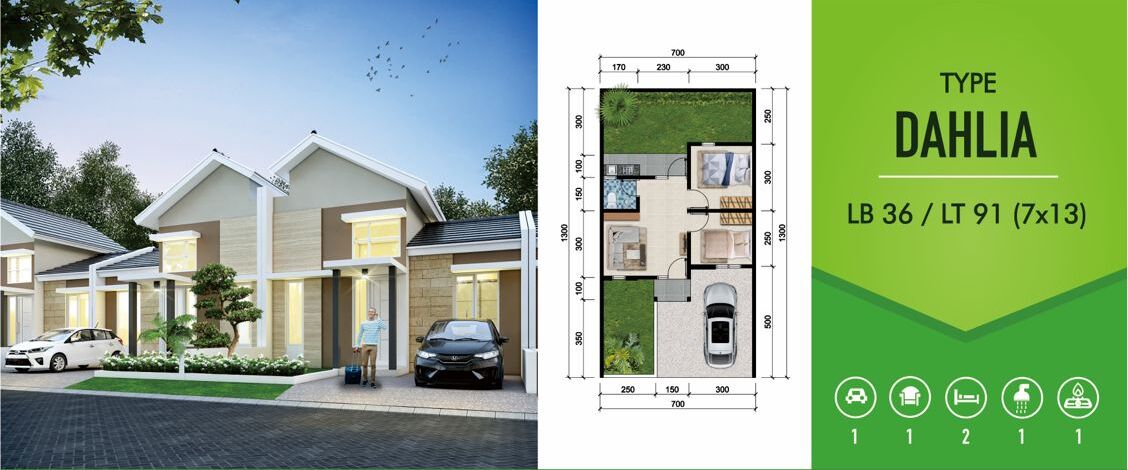 Tipe 60 PRAMBON INDAH REGENCY